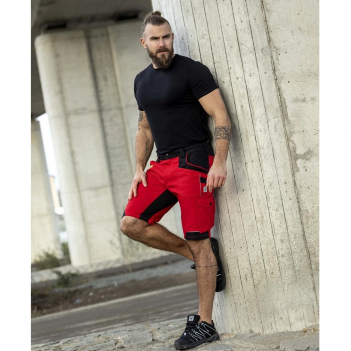 Pantaloni de lucru scurti 4XSTRETCH - rosu [4]
