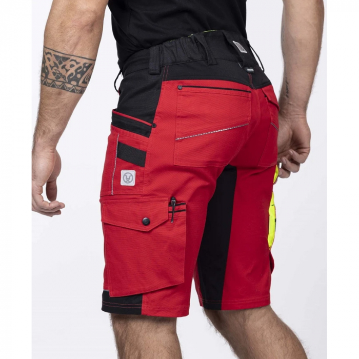 Pantaloni de lucru scurti 4XSTRETCH - rosu [5]