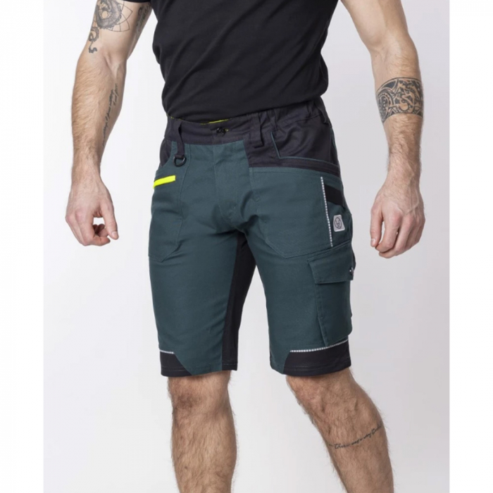 Pantaloni de lucru scurti 4XSTRETCH - verde [4]