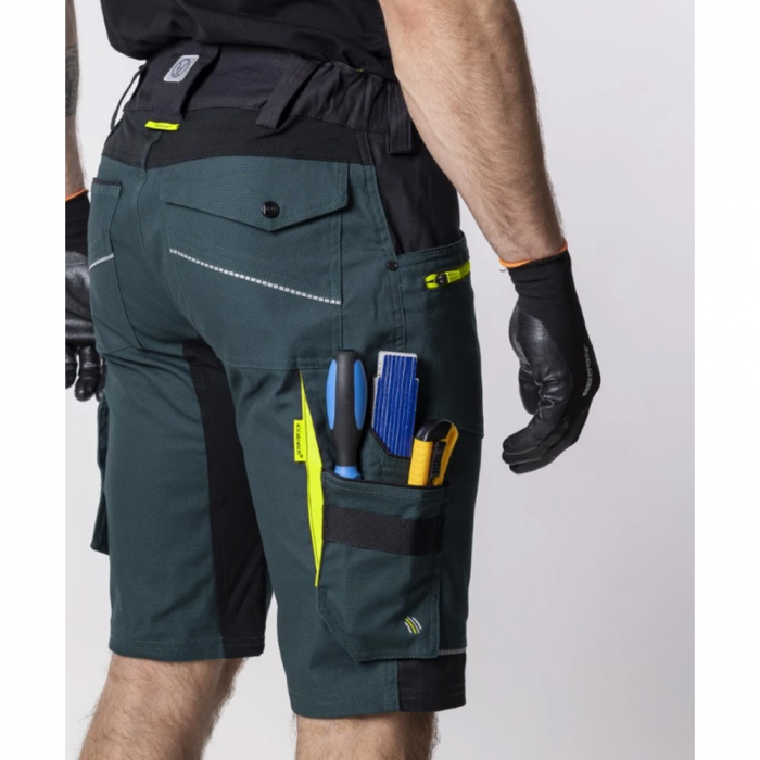 Pantaloni de lucru scurti 4XSTRETCH - verde [6]