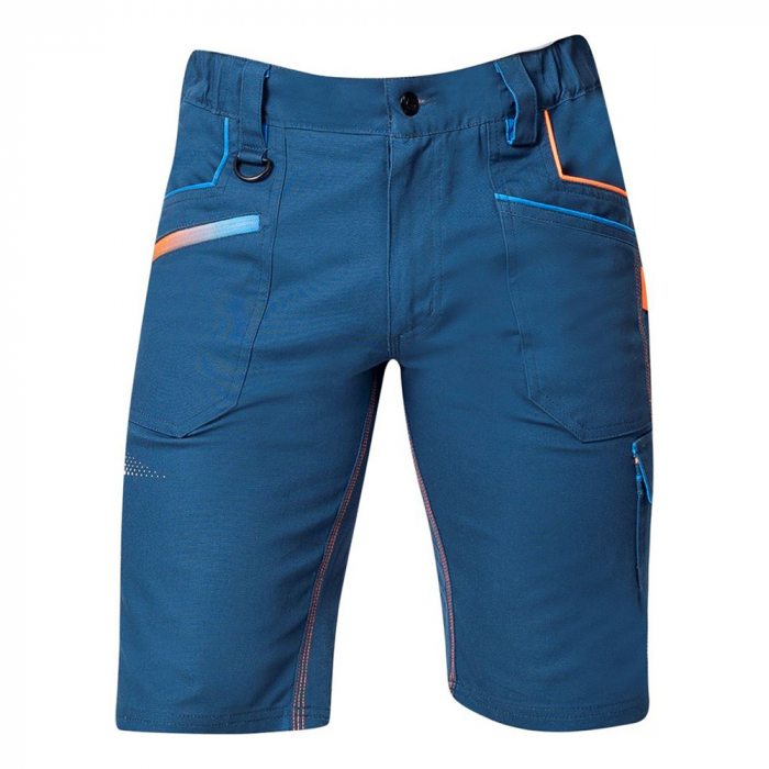 Pantaloni de lucru scurti Creatron - albastru neon