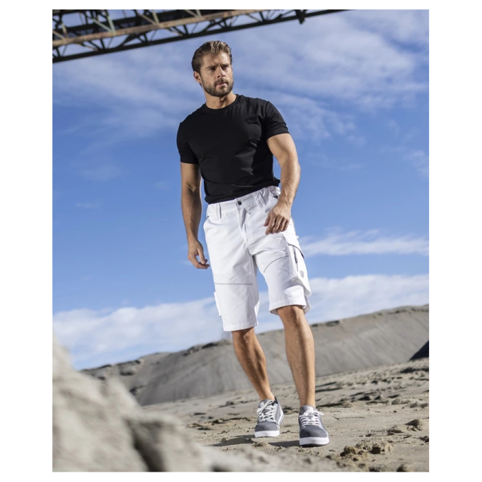 Pantaloni de lucru scurti hidrofobizati URBAN+ alb [6]
