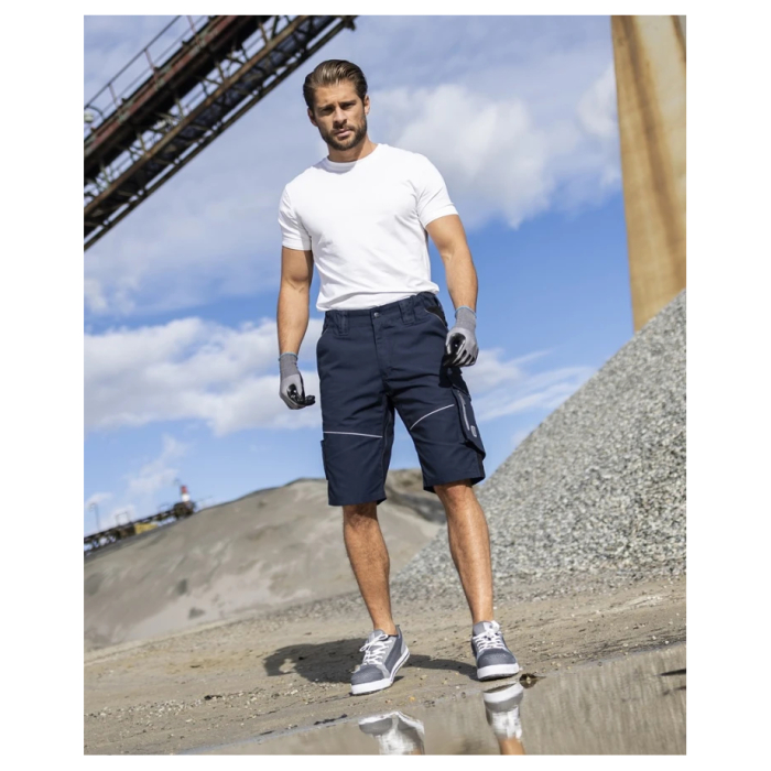 Pantaloni de lucru scurti hidrofobizati URBAN+ bleumarin [6]