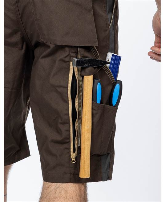 Pantaloni de lucru scurti hidrofobizati URBAN+ maro [5]