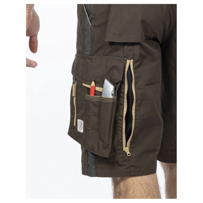 Pantaloni de lucru scurti hidrofobizati URBAN+ maro [5]