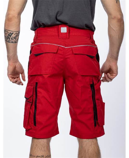 Pantaloni de lucru scurti hidrofobizati URBAN+ rosu [4]