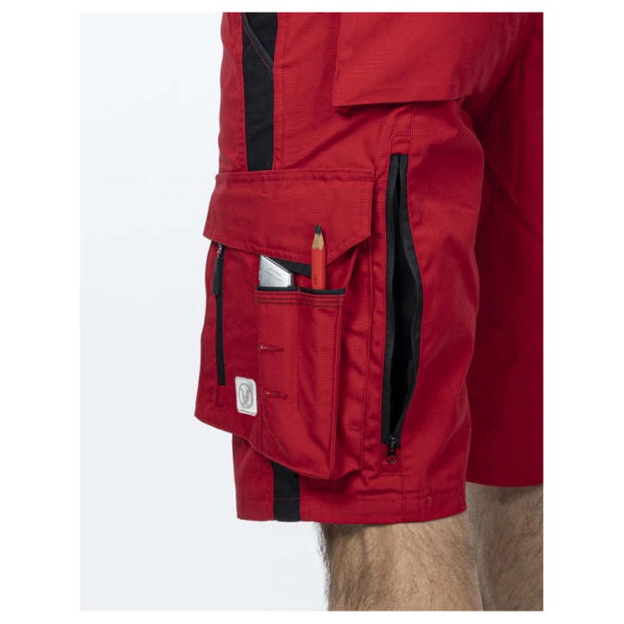 Pantaloni de lucru scurti hidrofobizati URBAN+ rosu [5]
