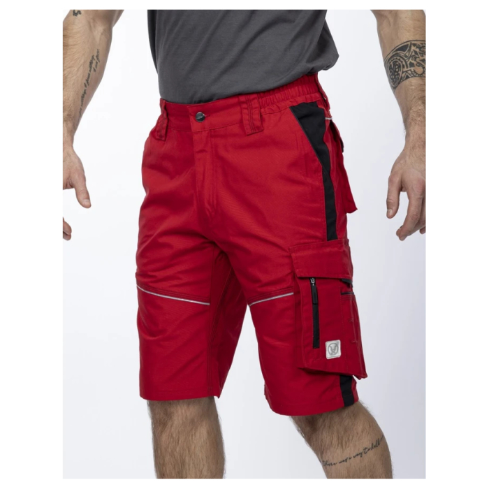 Pantaloni de lucru scurti hidrofobizati URBAN+ rosu [3]