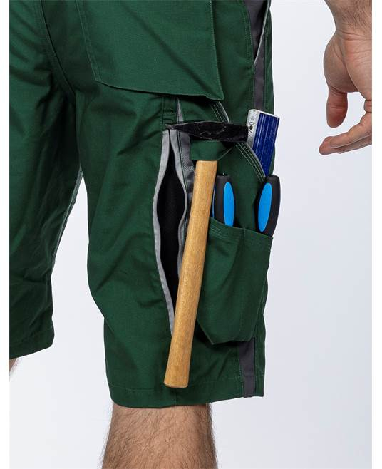 Pantaloni de lucru scurti hidrofobizati URBAN+ verde [5]