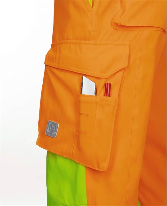 Pantaloni reflectorizanti de lucru in talie SIGNAL - portocaliu [4]