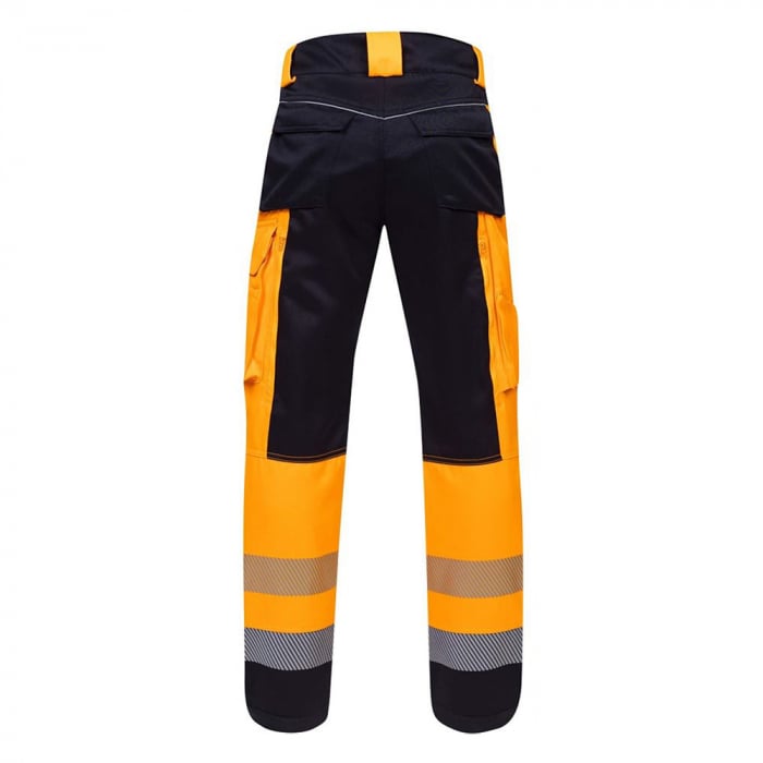 Pantaloni reflectorizanti de lucru in talie SIGNAL+ - portocaliu/negru [2]