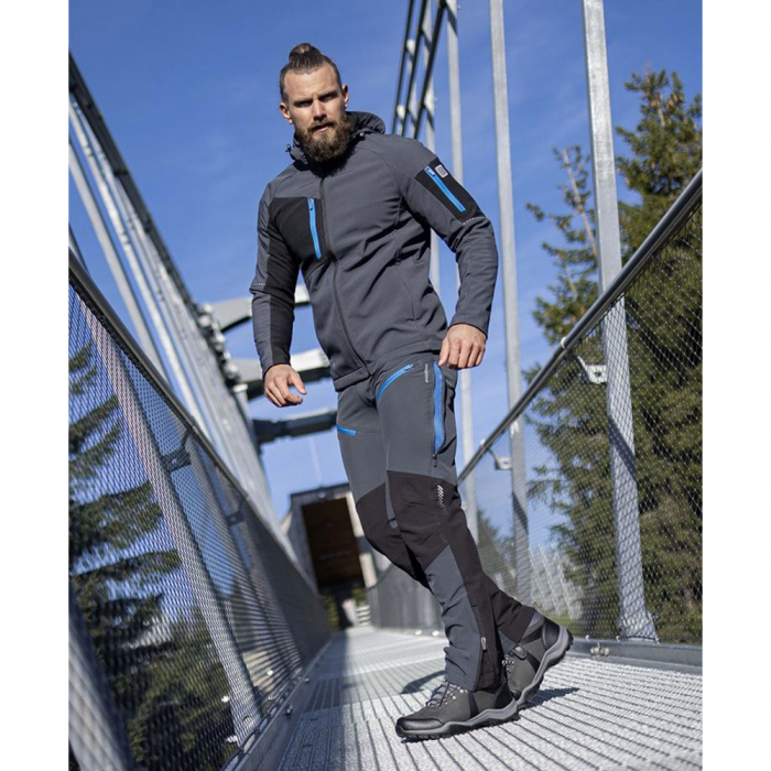 Pantaloni softshell barbati CITYCONIC - gri inchis [3]