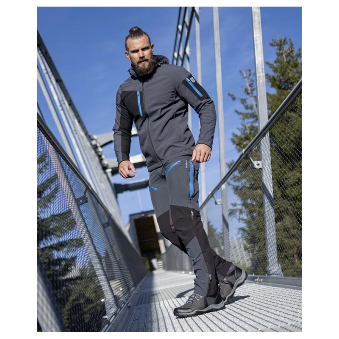 Pantaloni softshell barbati CITYCONIC - gri inchis [3]