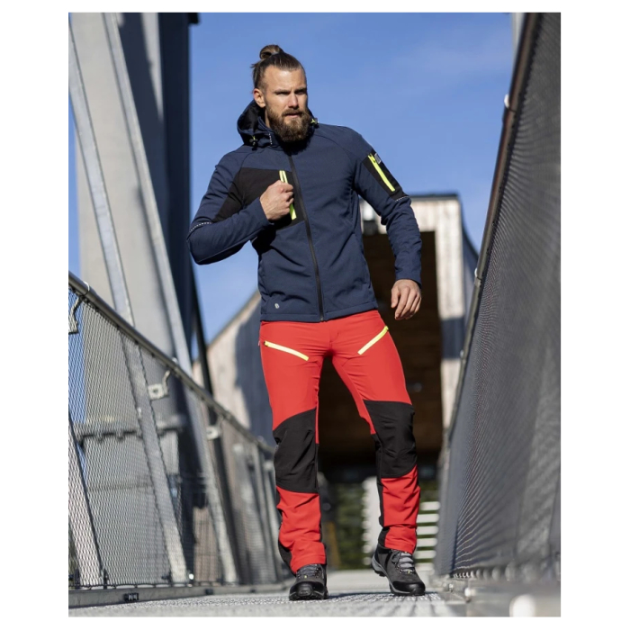 Pantaloni softshell barbati CITYCONIC - rosu [3]