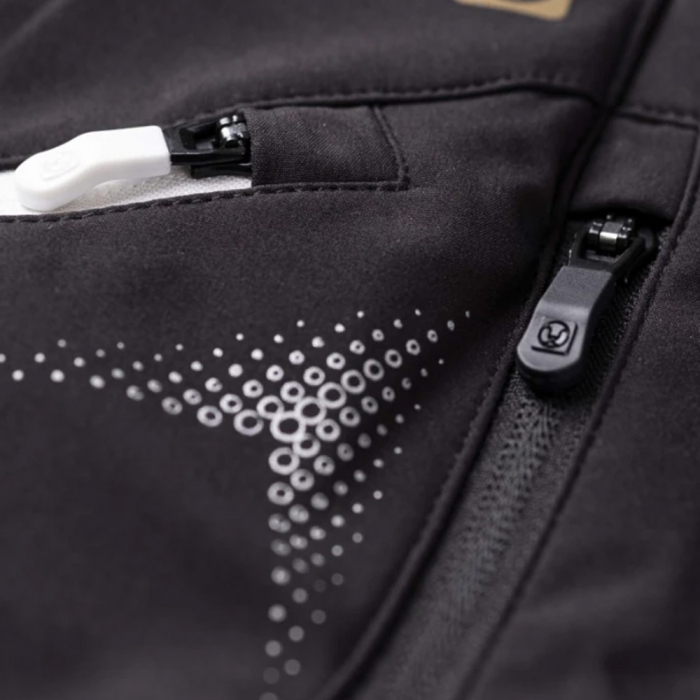 Pantaloni softshell de dama Creatron - negru/albastru [7]