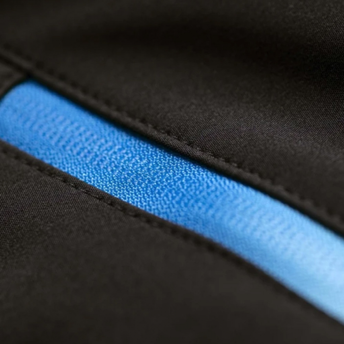 Pantaloni softshell de dama Creatron - negru/albastru [6]