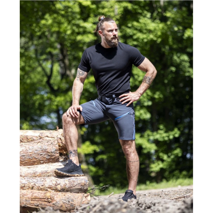Pantaloni softshell scurti CITYCONIC - gri inchis [4]