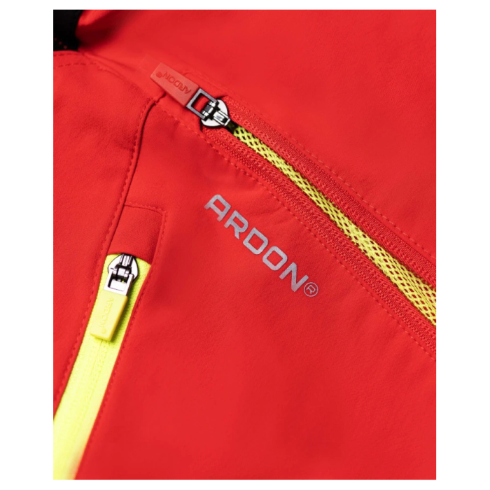 Pantaloni softshell scurti CITYCONIC - rosu [5]