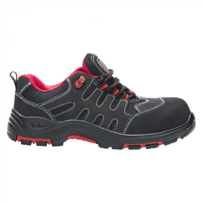 Pantofi de protectie cu bombeu compozit si lamela antiperforatie non-metalica FORELOW S1P SRC