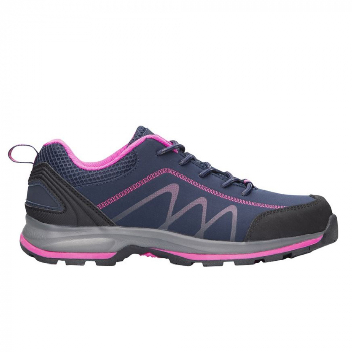 Pantofi trekking/outdoor BLOOM roz/bleumarin - softshell - pentru femei [1]