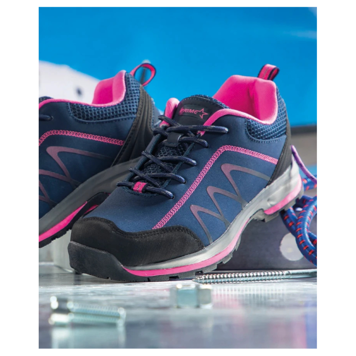 Pantofi trekking/outdoor BLOOM roz/bleumarin - softshell - pentru femei [2]