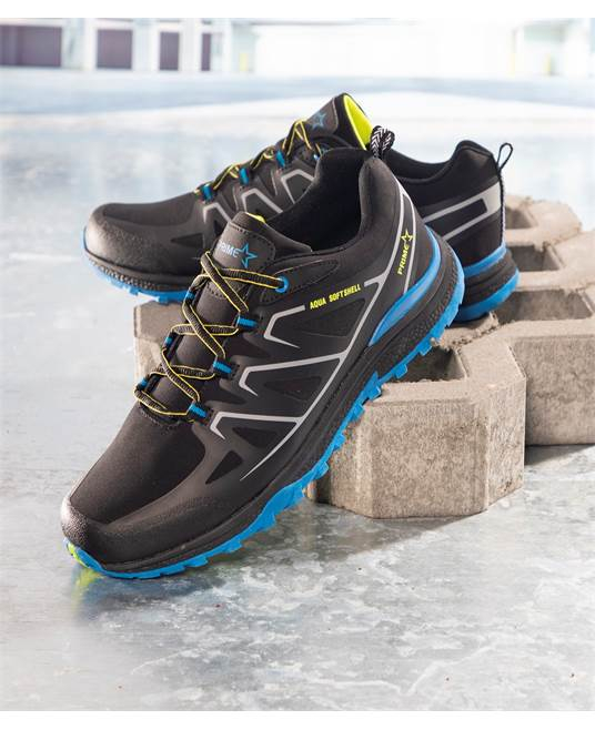 Pantofi trekking/outdoor TWIST - negru/albastru- softshell [6]