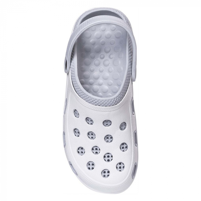 Papuci tip crocs MARINE - alb/gri [4]