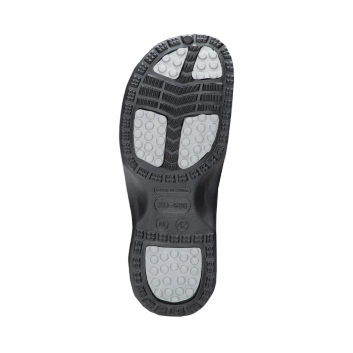 Papuci tip crocs MARINE - negru/gri [4]