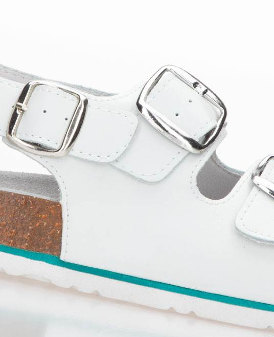 Sandale de vara cu bareta MERKUR - albi - pentru barbati [4]