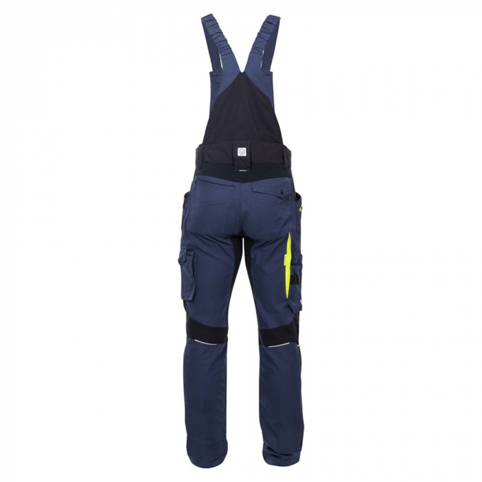Set costum cu pantaloni de lucru cu pieptar 4XSTRETCH - bleumarin [6]