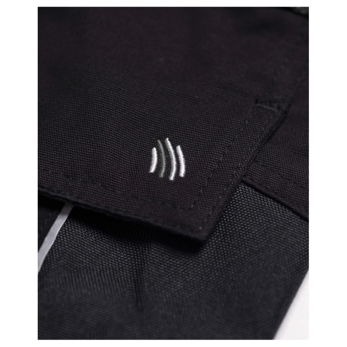 Set costum cu pantaloni de lucru cu pieptar 4XSTRETCH - negru [14]