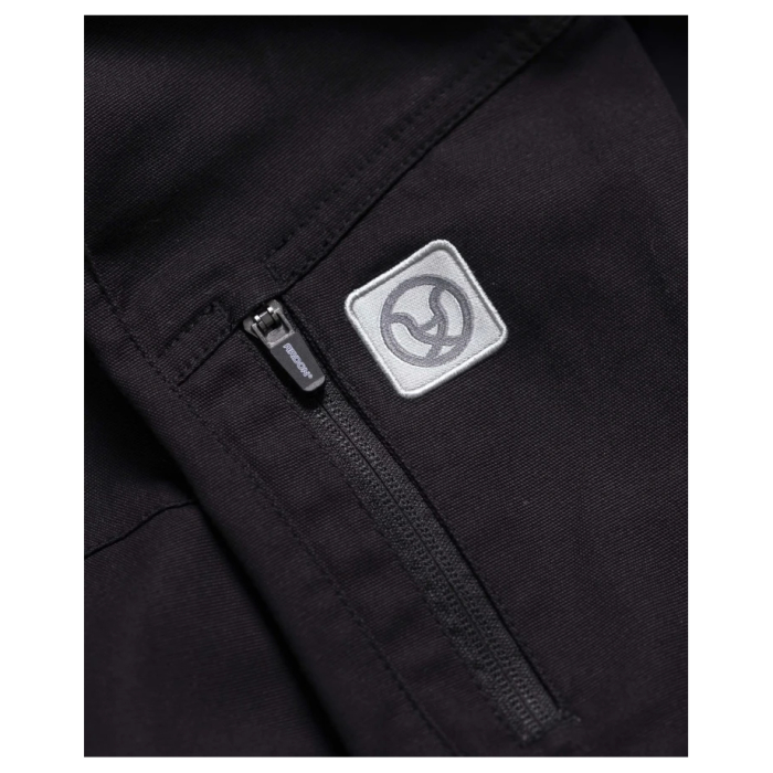 Set costum cu pantaloni de lucru cu pieptar 4XSTRETCH - negru [7]