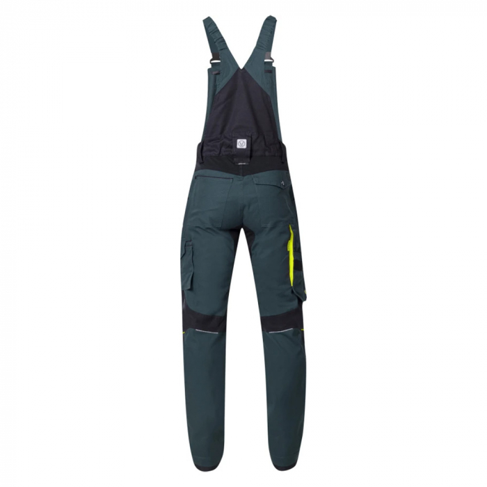 Set costum cu pantaloni de lucru cu pieptar 4XSTRETCH - verde [9]