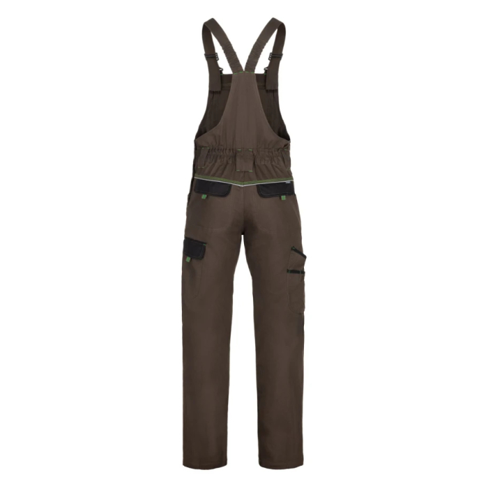 Set costum cu pantaloni de lucru cu pieptar COOL TREND - maro [7]