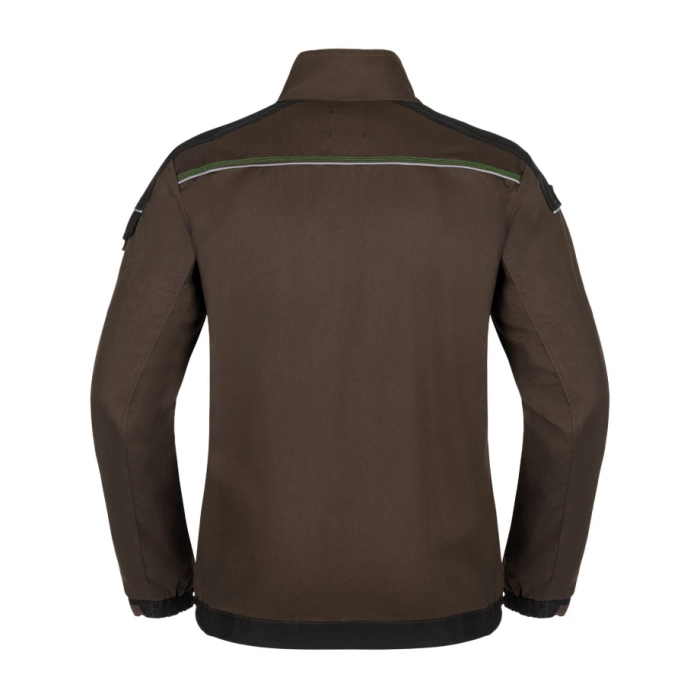 Set costum cu pantaloni de lucru cu pieptar COOL TREND - maro [3]
