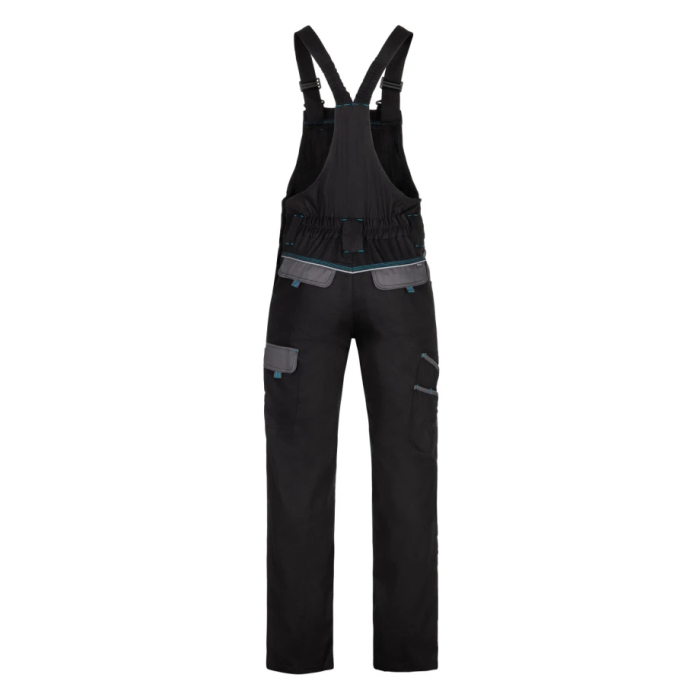 Set costum cu pantaloni de lucru cu pieptar COOL TREND - negru [8]