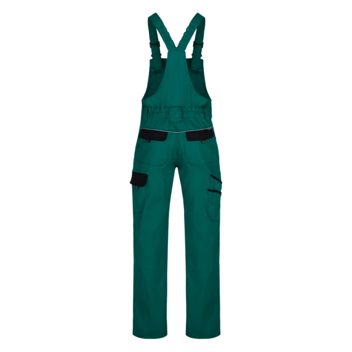 Set costum cu pantaloni de lucru cu pieptar COOL TREND - verde [6]