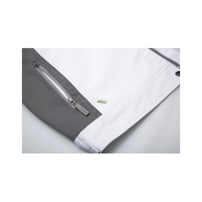Set costum cu pantaloni de lucru cu pieptar hidrofobizati URBAN+ - alb [4]