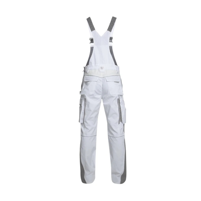 Set costum cu pantaloni de lucru cu pieptar hidrofobizati URBAN+ - alb [9]