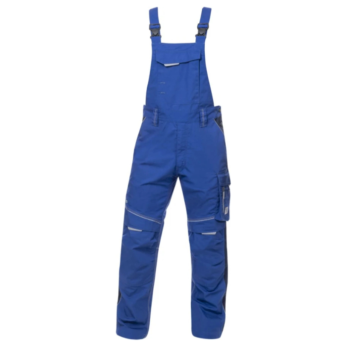 Set costum cu pantaloni de lucru cu pieptar hidrofobizati URBAN+ - albastru/bleumarin [5]