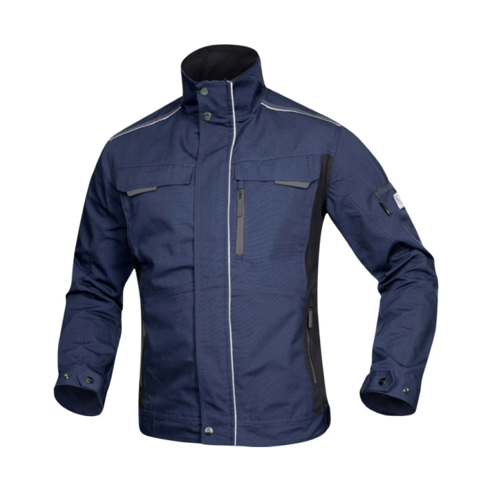 Set costum cu pantaloni de lucru cu pieptar hidrofobizati URBAN+ - bleumarin [2]
