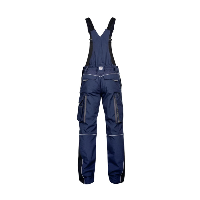 Set costum cu pantaloni de lucru cu pieptar hidrofobizati URBAN+ - bleumarin [7]