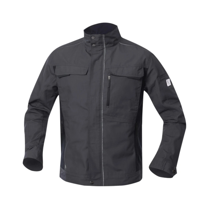 Set costum cu pantaloni de lucru cu pieptar hidrofobizati URBAN+ - gri inchis [2]