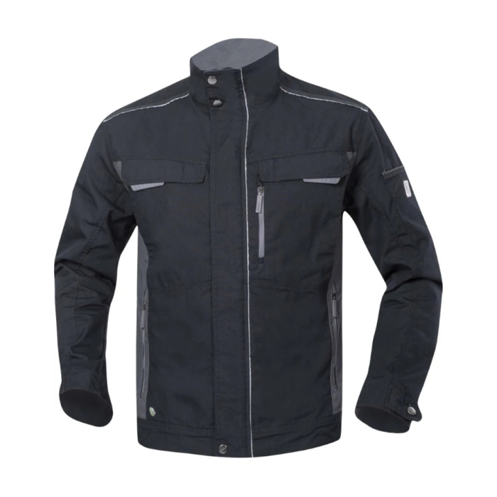 Set costum cu pantaloni de lucru cu pieptar hidrofobizati URBAN+ - negru [2]