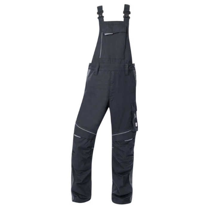 Set costum cu pantaloni de lucru cu pieptar hidrofobizati URBAN+ - negru [5]