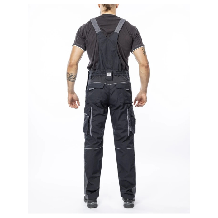 Set costum cu pantaloni de lucru cu pieptar hidrofobizati URBAN+ - negru [8]