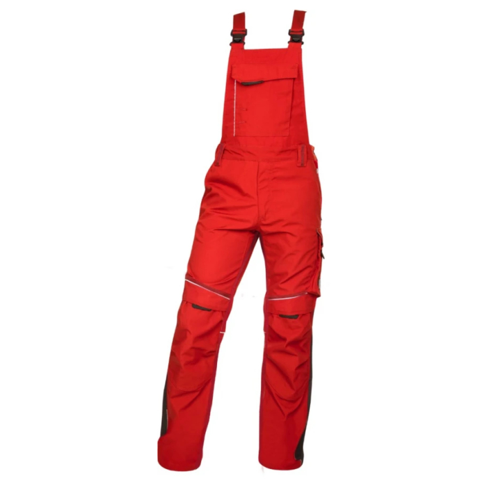 Set costum cu pantaloni de lucru cu pieptar hidrofobizati URBAN+ - rosu [5]
