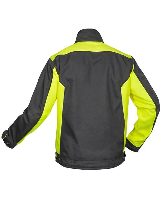 Set costum cu pantaloni de lucru cu pieptar NEON - negru/galben [3]