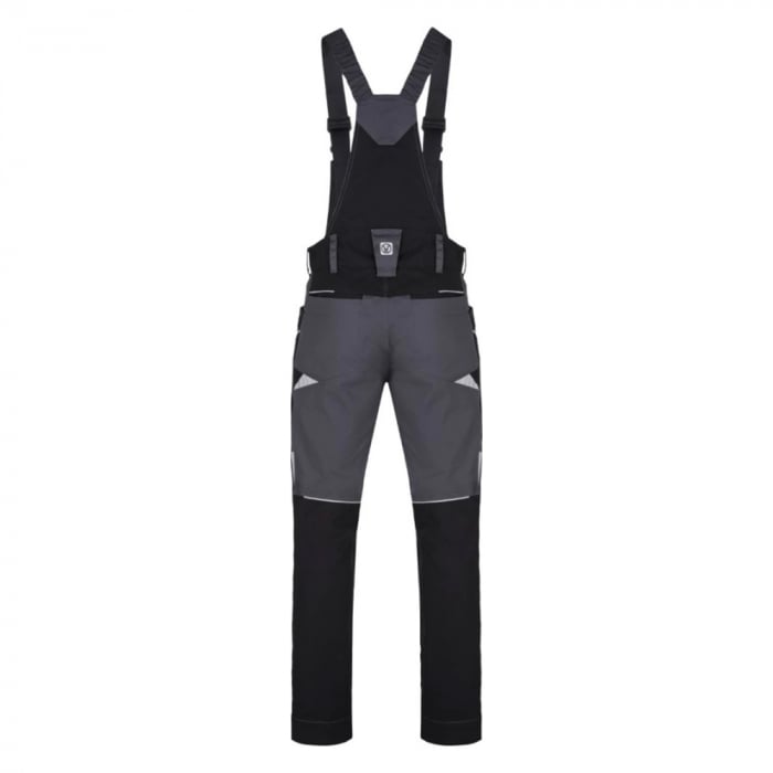 Set costum cu pantaloni de lucru cu pieptar Refiwan - gri inchis [11]