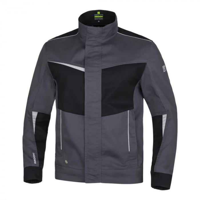 Set costum cu pantaloni de lucru cu pieptar Refiwan - gri inchis [2]